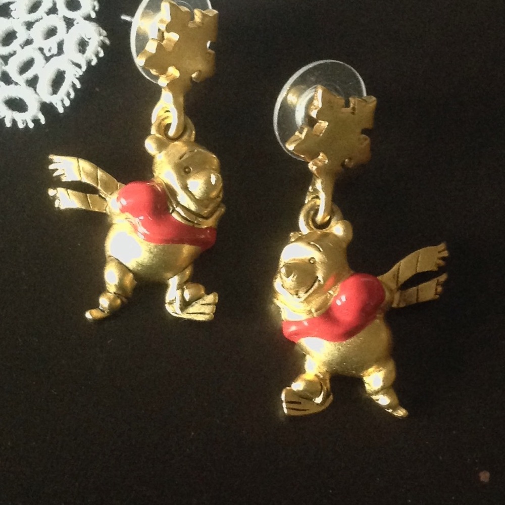 Disney Piglet from Pooh Earrings Drop 1997